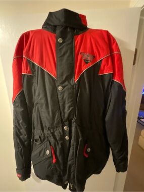 Reima Men's Black and Red Ski Jacket